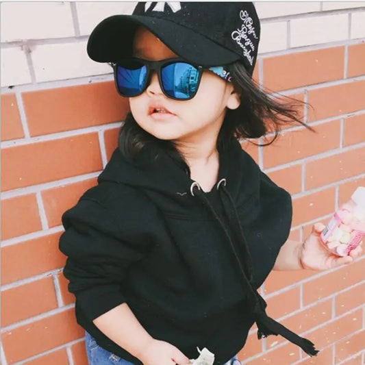 New Fashion Childen Square Sunglasses Boys Girls Kids Baby Child Safety Toddler Sun Glasses UV400 Oculos De Sol Infantil